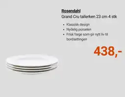 Kitch'n Rosendahl Grand Cru tallerken tilbud