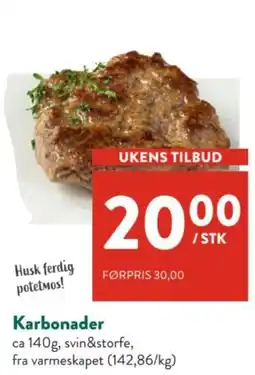 Jacobs Karbonader tilbud