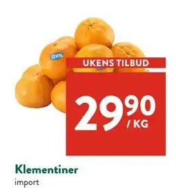 Jacobs Klementiner tilbud