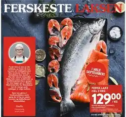 Jacobs Fersk laks HEL 2-3KG tilbud