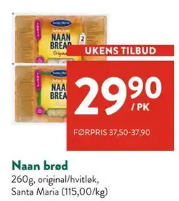 Jacobs Naan brød tilbud