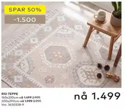 Skeidar Rio teppe tilbud