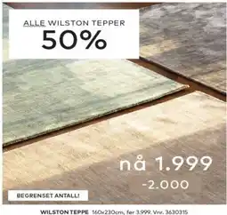 Skeidar Wilston teppe tilbud