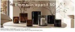 Skeidar Emmelin vase/lysholder brun tilbud