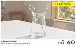 Skeidar Carmine Vase tilbud