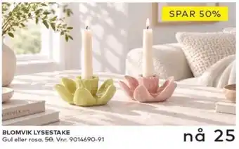 Skeidar Blomvik lysestake tilbud