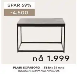 Skeidar Plain sofabord tilbud