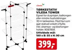 jem & fix TØRKESTATIV VILEDA TOWER tilbud