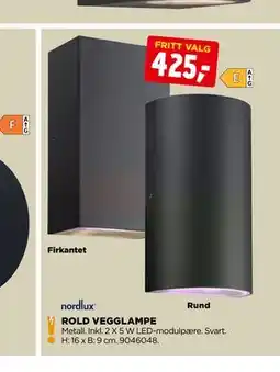 jem & fix ROLD VEGGLAMPE tilbud
