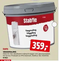 jem & fix VEGGMALING tilbud