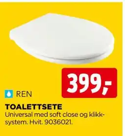 jem & fix TOALETTSETE tilbud