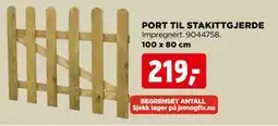 jem & fix PORT TIL STAKITTGJERDE tilbud