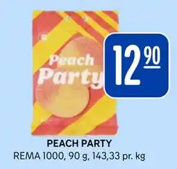 Rema 1000 PEACH PARTY tilbud