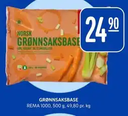 Rema 1000 GRØNNSAKSBASE tilbud