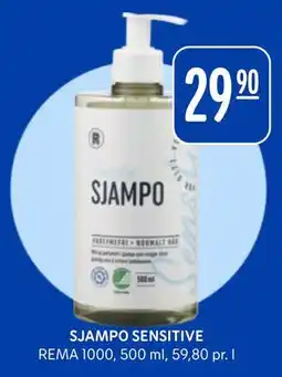 Rema 1000 SJAMPO SENSITIVE tilbud