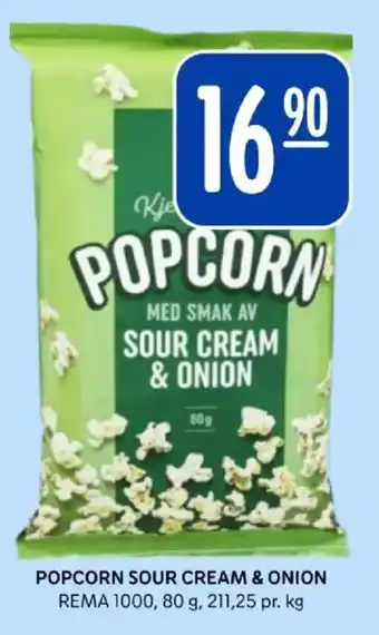 Kje popcorn sour cream & onion