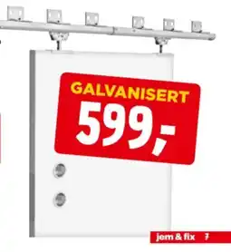 jem & fix jem & fix galvanisert dør tilbud