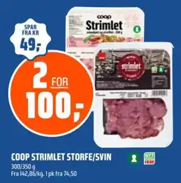 Coop Obs Coop Strimlet Storfe/Svin tilbud