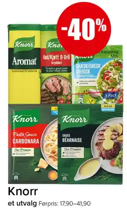 Spar Knorr et utvalg tilbud