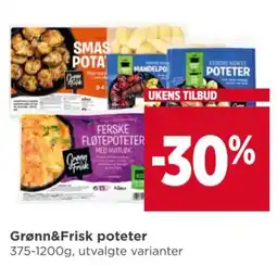 Meny Grønn&Frisk poteter tilbud