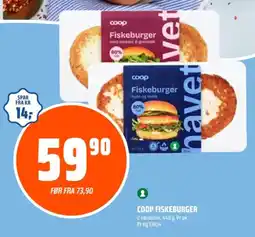 Coop Obs Coop Fiskeburger tilbud
