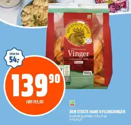 Coop Obs Den Stolte Hane Kyllingvinger tilbud