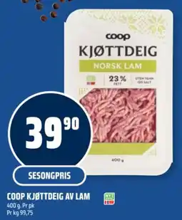Coop Obs Coop kjøttdeig av lam tilbud