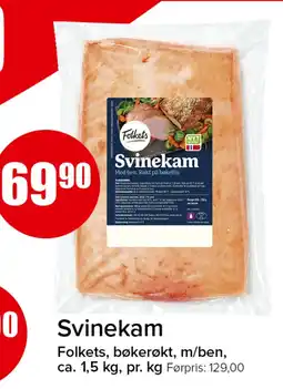 Spar Folkets svinekam tilbud