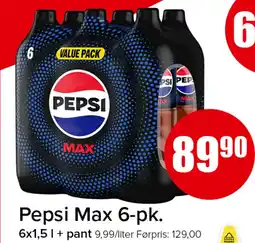 Spar Pepsi Max 6-pk. tilbud