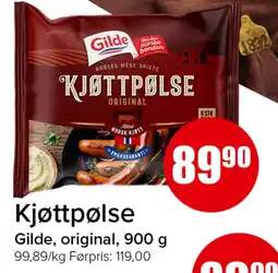 Spar Gilde Kjøttpølse tilbud