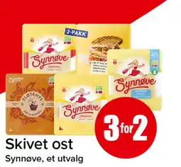 Spar Synnøve skivet ost tilbud