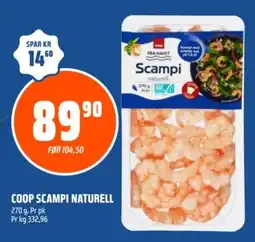 Coop Obs Coop Scampi Naturell tilbud
