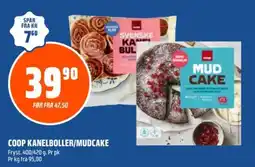 Coop Obs Coop kanelboller/mudcake tilbud