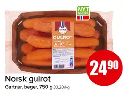 Spar Gartner Norsk gulrot tilbud