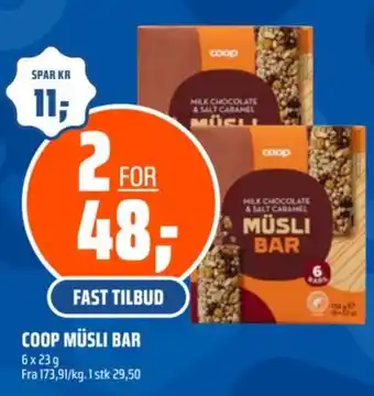 Coop Obs Coop müsli bar tilbud