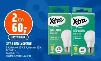 Coop Obs Xtra led lyspære tilbud