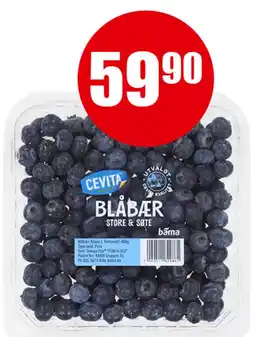 Spar Cevita blåbær tilbud