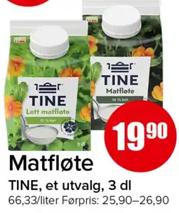 Spar Tine matfløte tilbud
