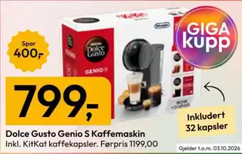 Dolce Gusto Genio S Kaffemaskin