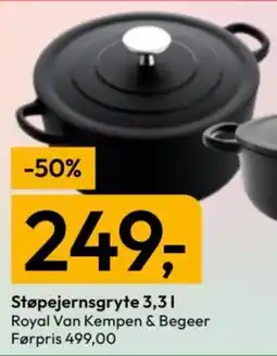 Gigaboks Royal Van Kempen & Begeer Støpejernsgryte tilbud