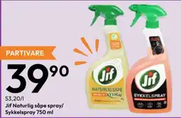Gigaboks Jif Naturlig såpe spray/ Sykkelspray tilbud
