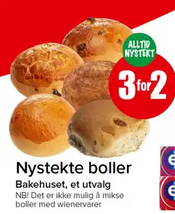 Spar Bakehuset nystekte boller tilbud