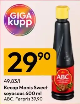Gigaboks ABC Kecap Manis Sweet soyasaus tilbud