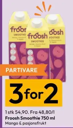 Gigaboks Froosh Smoothie Mango & pasjonsfrukt tilbud