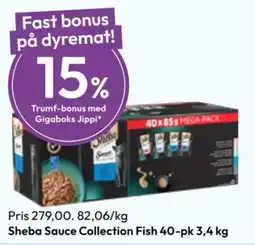 Gigaboks Sheba Sauce Collection Fish tilbud