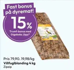 Gigaboks Zipzip Villfuglblanding tilbud