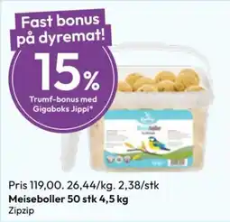 Gigaboks Zipzip Meiseboller tilbud