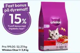 Gigaboks Whiskas Okse 1+ tilbud