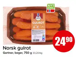 Spar Gartner Norsk gulrot tilbud
