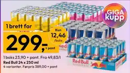 Gigaboks Red Bull tilbud